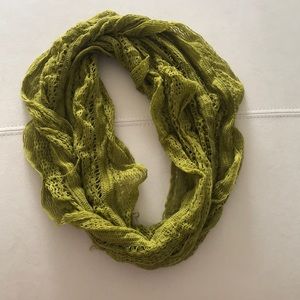 Green Knit Infinity Scarf